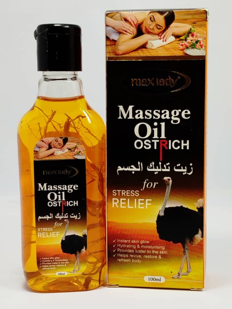 روغن ماساژ شتر مرغ مکس لیدی