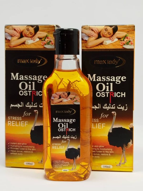 روغن ماساژ شتر مرغ مکس لیدی