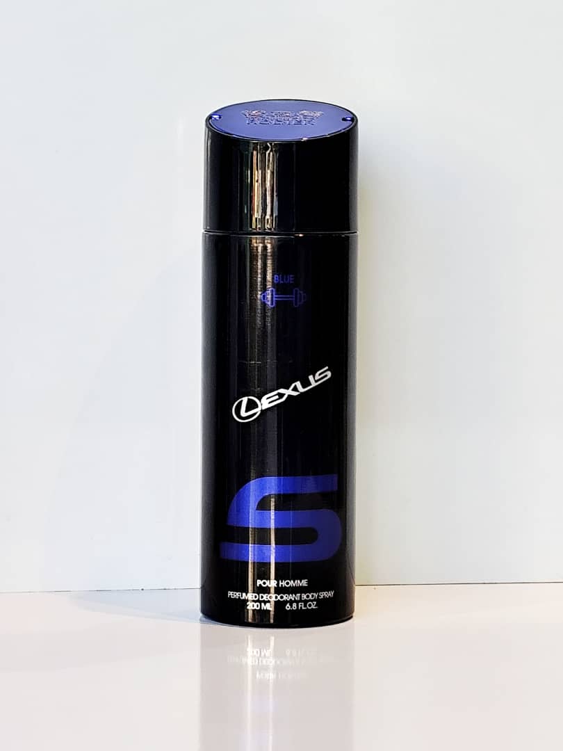 اسپری بدن مردانه رودیر مدل Lexus Blue