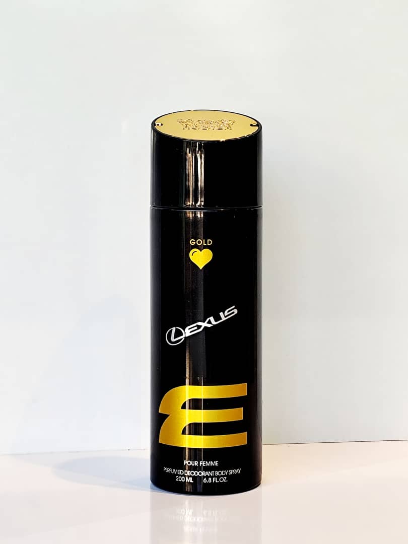 اسپری بدن زنانه رودیر مدل Lexus Gold
