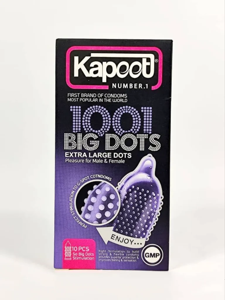 خرید کاندوم کاپوت مدل 1001 Big Dots